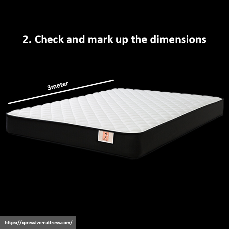 2. Check and mark up the dimensions