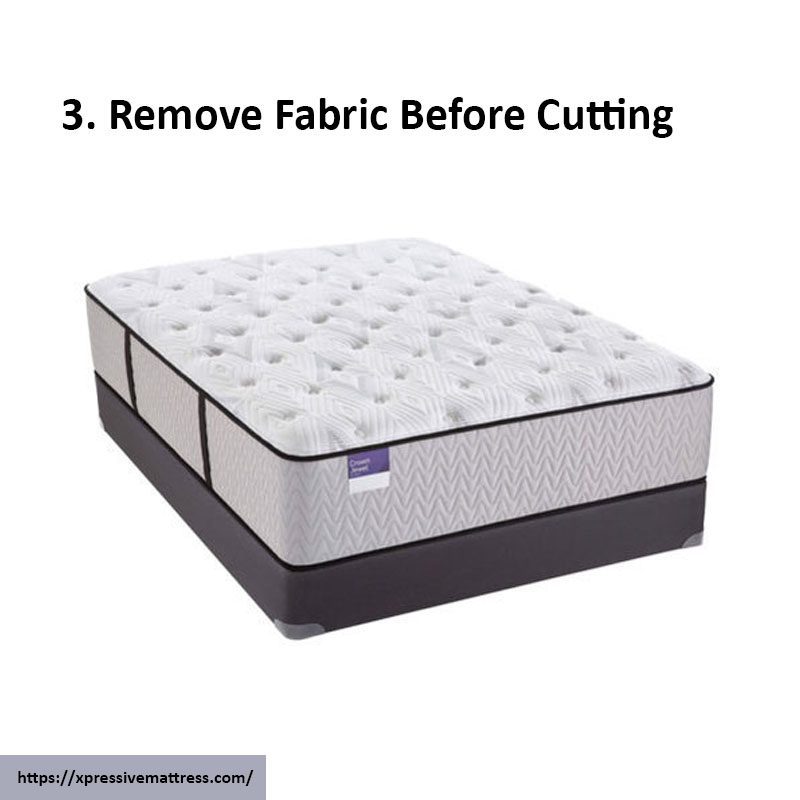 3. Remove Fabric Before Cutting