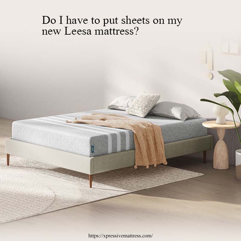 Do I have to put sheets on my new Leesa mattress?