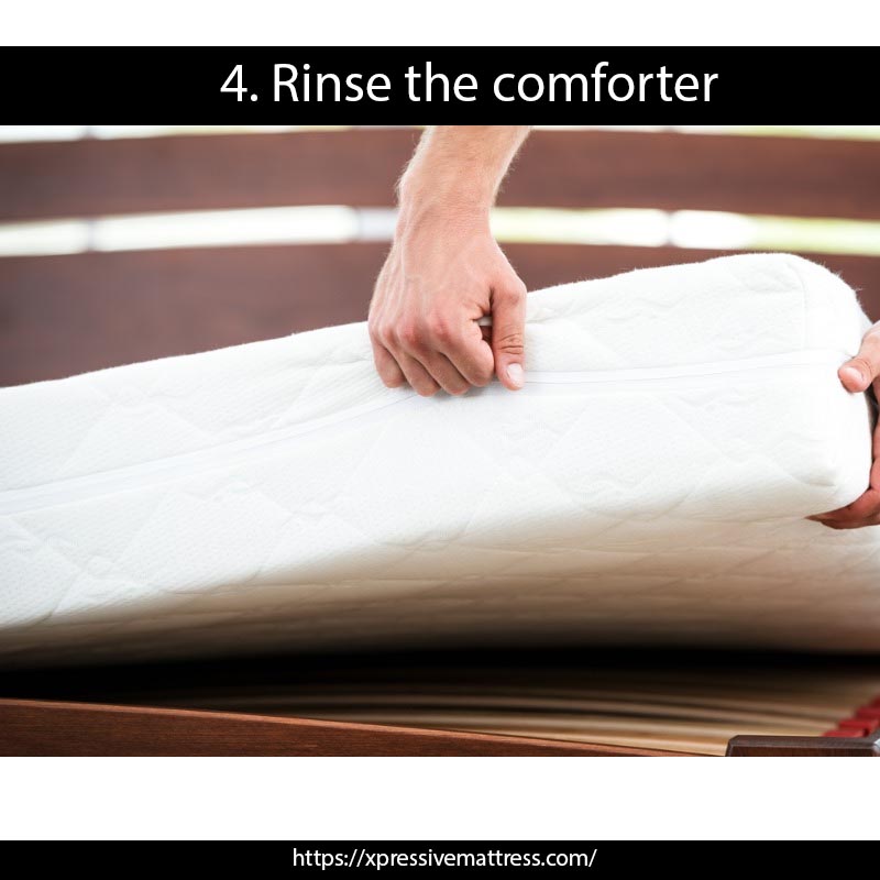 4. Rinse the comforter