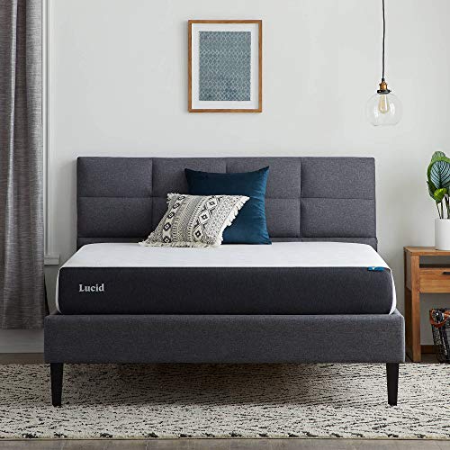 1. Lucid 8 Inch Twin Mattress – Firm Gel Memory Foam Mattress