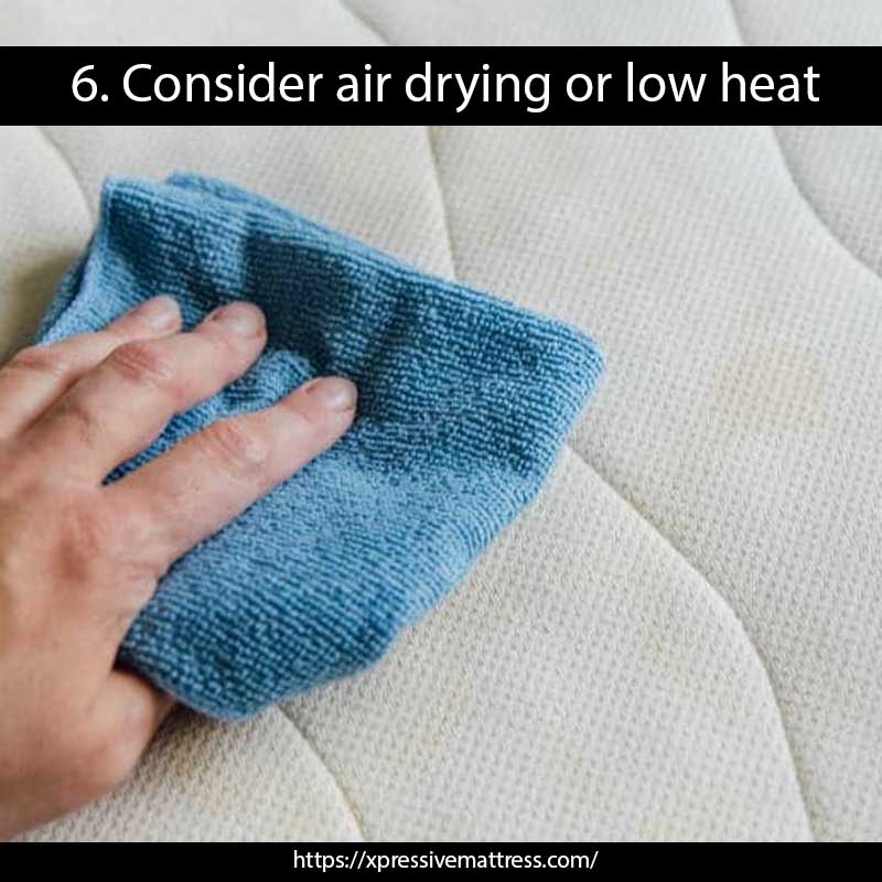 6. Consider air drying or low heat for washing your comforter